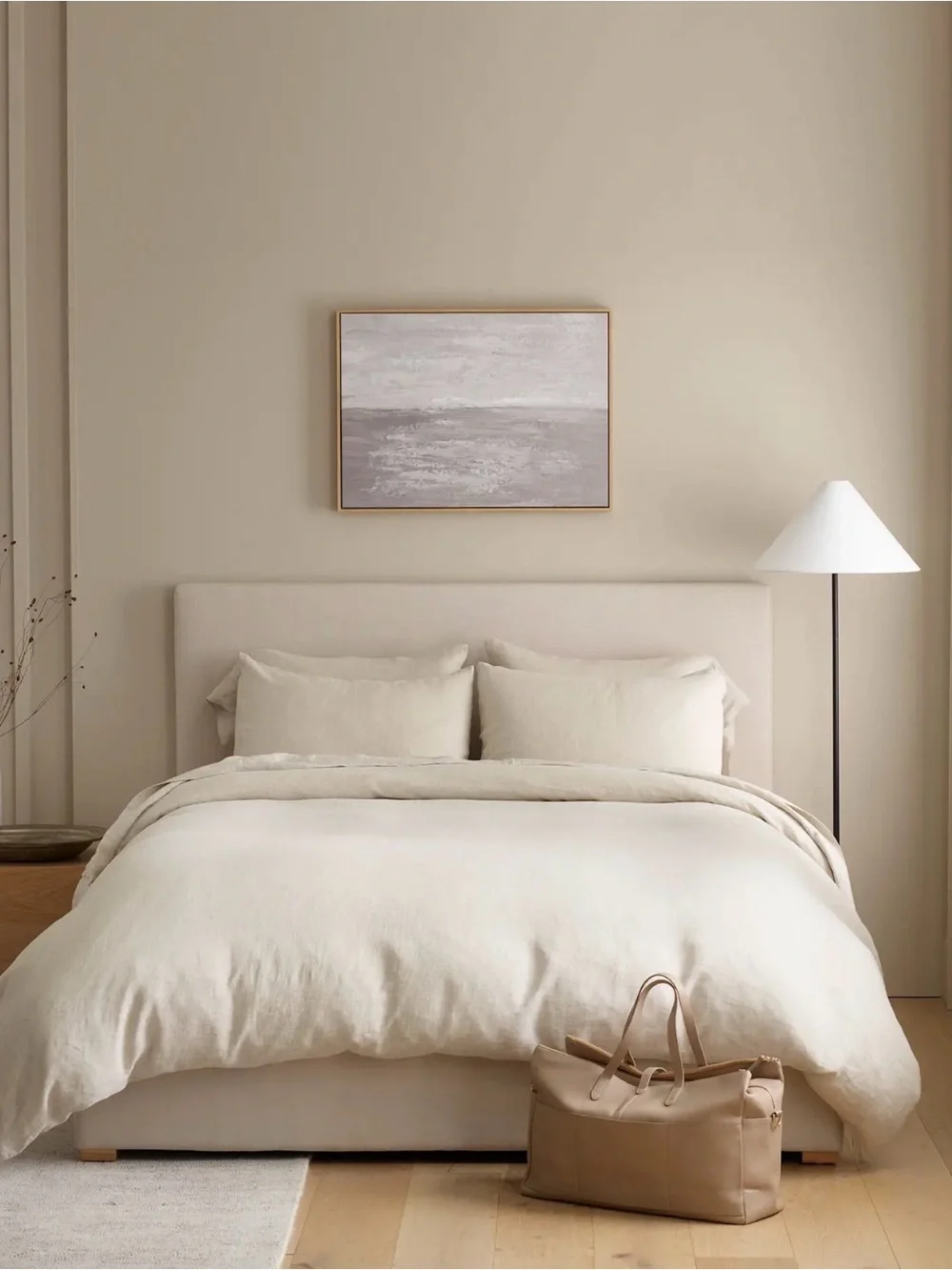 NWOT Natural Chambray European Linen Duvet Set -  Retail $194